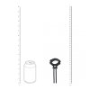 Detachable Wide Adjustable Silicone Lasso Cockring - 5mm - Black